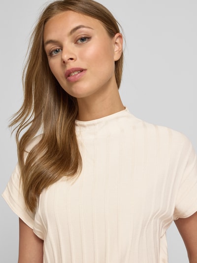 Someday Regular fit T-shirt van viscosemix, model 'Timea' Zand - 3