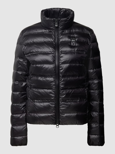 Blauer Usa Steppjacke mit Stehkragen Black 2