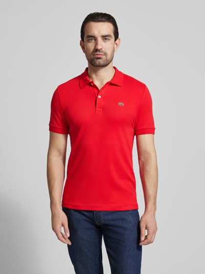 Lacoste Regular Fit Poloshirt aus reiner Baumwolle Rot 4