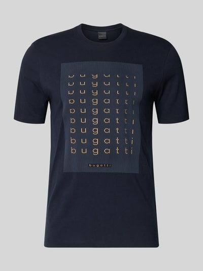 bugatti Regular Fit T-Shirt mit Logo-Print Marine 2