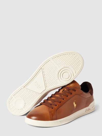 Polo Ralph Lauren Sneakers met labeldetails Cognac - 3