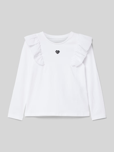 Guess Longsleeve mit Label-Detail Weiss 1