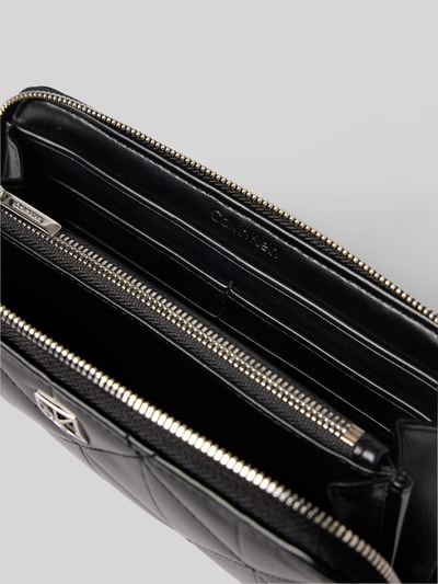 CK Calvin Klein Portemonnee met doorgestikte naden en labelapplicatie Zwart - 3