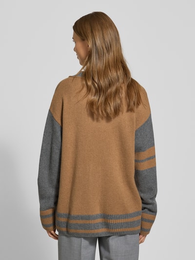 Gant Kurtka o luźnym kroju z dzianiny z mieszanki wełny i kaszmiru Camel 5