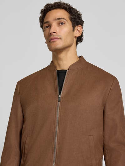 MCNEAL Regular Fit Jacke mit Viskose-Anteil Mittelbraun 3