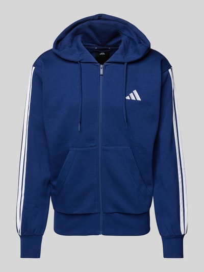 ADIDAS SPORTSWEAR Sweatjacke mit Viskose-Anteil und Label-Stitching Marine 1