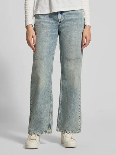 Mustang Jeansy z 5 kieszeniami model ‘Madison’ Jasnoniebieski melanż 4