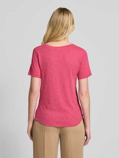 Marc O'Polo Regular fit T-shirt van puur katoen Felroze - 5