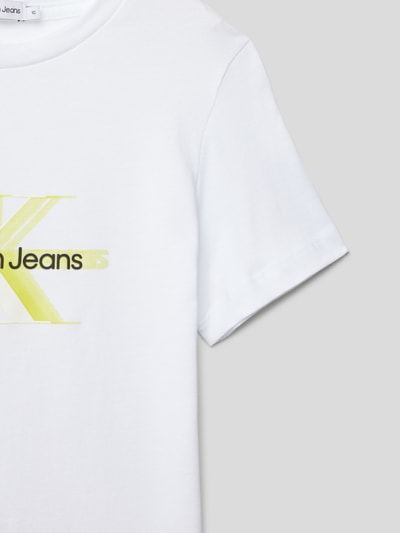 Calvin Klein Jeans T-Shirt aus Baumwolle Weiß 2
