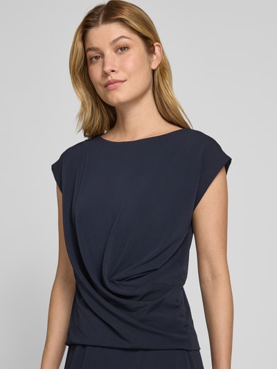 Someday Regular Fit Blusenshirt mit gelegten Falten Modell 'Kenata' Marine 3