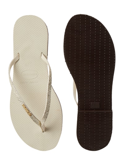 Havaianas Zehentrenner aus Gummi Gold 4