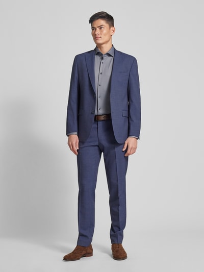 BOSS Slim fit zakelijk overhemd met kentkraag Marineblauw - 1