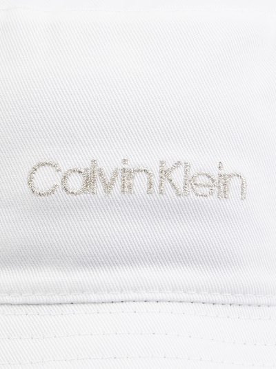 CK Calvin Klein Czapka typu bucket hat z bawełny ekologicznej  Biały 2