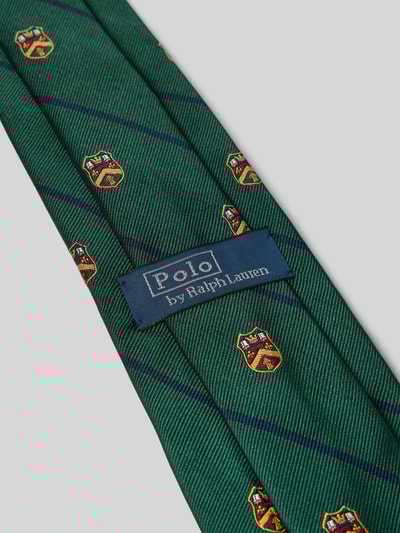 Polo Ralph Lauren Stropdas van zijde in all-over look (8 cm) Donkergroen - 3