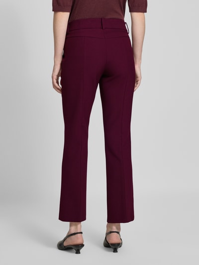 Cambio Spodnie materiałowe o skróconym kroju model ‘FARAH’ Śliwkowy 5