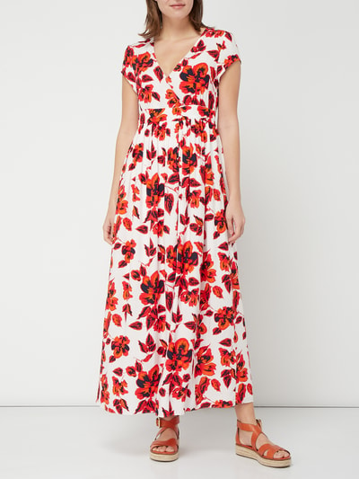 Jake*s Collection Jurk met bloemenmotief Ecru - 1