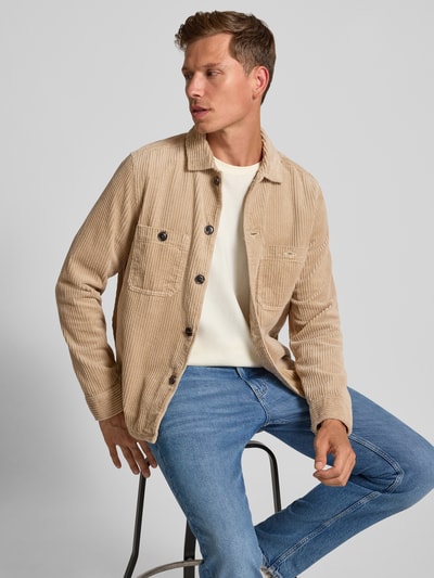 OLYMP Level Five Overhemdjack met knoopsluiting Zand - 3