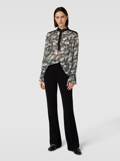 THE KOOPLES Blouse van viscose met all-over motief Zwart - 1