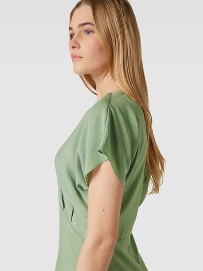 ARMEDANGELS Midikleid aus Lyocell mit V-Ausschnitt Modell 'AALBINE' Schilf 3