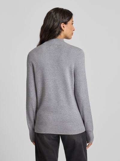 Christian Berg Woman Strickpullover mit Stehkragen Mittelgrau Melange 5