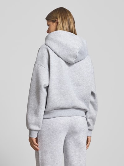 Review Oversized Hoodie mit Kapuze Hellgrau Melange 5