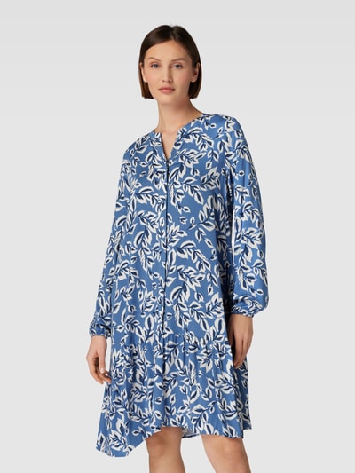 Smith and Soul Blousejurk met all-over motief Bleu - 4