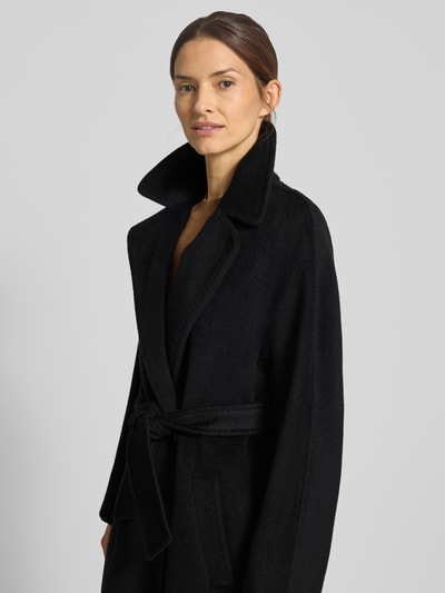 Weekend Max Mara Płaszcz wełniany o kroju regular fit z dodatkiem wełny z alpaki i moheru model ‘TEMPERA’ Czarny 3