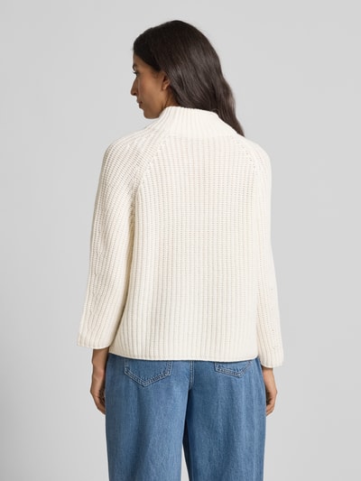Herzensangelegenheit Strickpullover aus Woll-Kaschmir-Mix Offwhite 5