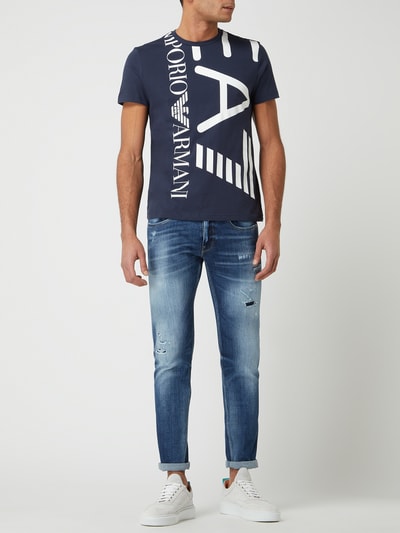 EA7 Emporio Armani T-shirt z bawełny  Granatowy 1