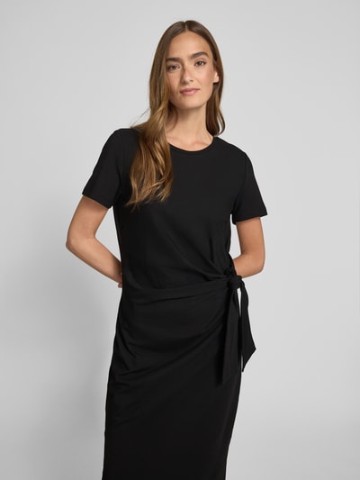 s.Oliver RED LABEL Nauwsluitende midi-jurk van katoenmix Zwart - 3