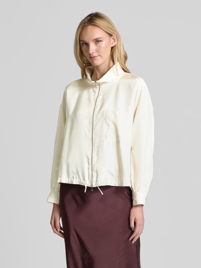 Marella Seidenjacke mit Stehkragen Modell 'PRESIDE' Offwhite 4