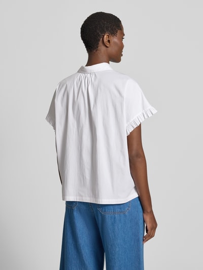 Smith and Soul Regular Fit Bluse mit verdeckter Knopfleiste Weiss 5