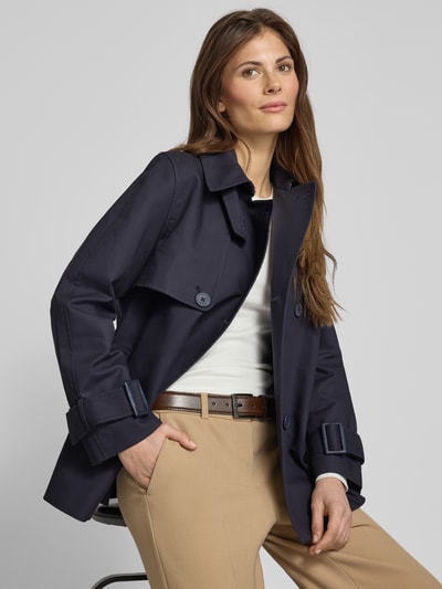 Stefanel Trenchcoat mit Umlegekragen Marine 3