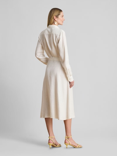 Lauren Ralph Lauren Regular Fit Hemdblusenkleid aus reiner Baumwolle Weiss 5
