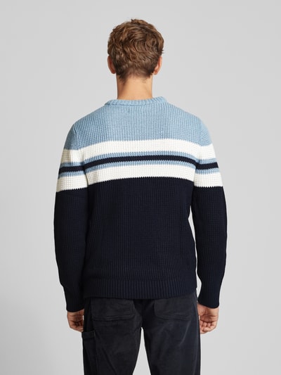 Jack & Jones Gebreide pullover met ronde hals, model 'SANDER' Lichtblauw - 5