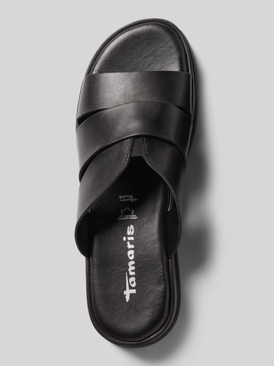 Tamaris Sandalette aus Leder mit Plateausohle Black 3