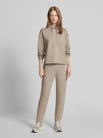 monari Sweatshirt met opstaande kraag Taupe - 1