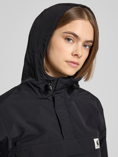 Carhartt Work In Progress Regular fit windbreaker met logopatch, model 'Nimbus' Zwart - 3