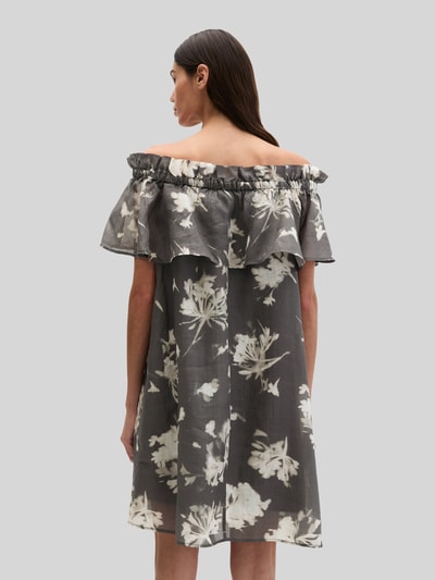 Marc O'Polo Knielanges Freizeitkleid mit Volants Mittelgrau 5