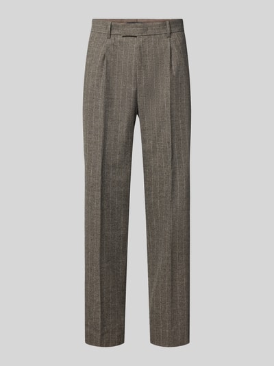 JOOP! COLLECTION Regular Fit Weite Hose aus Woll-Mix Mittelbraun 1
