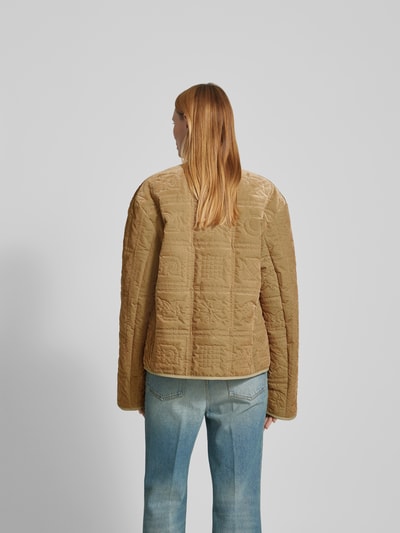 Nanushka Strickjacke mit Knopfleiste Khaki 5