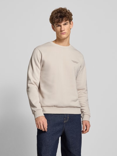 Jack & Jones Sweatshirt mit Label-Print Beige 4