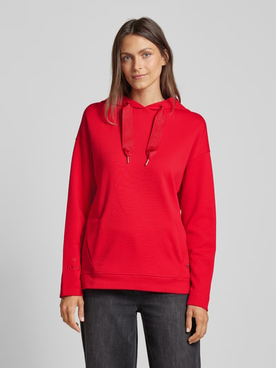 JOOP! Hoodie met labelstitching Rood - 4