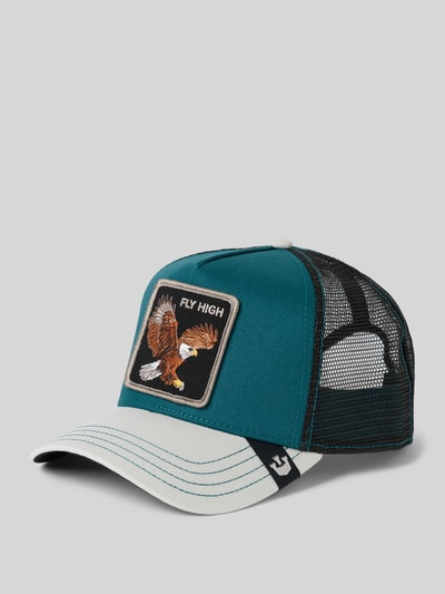 GOORIN BROS. Trucker-pet met motiefpatch, model 'Eagle Fan' Donkergroen - 1