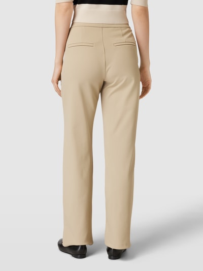 MAC Flared stoffen broek met paspelzakken, model 'CHIARA' Beige - 5