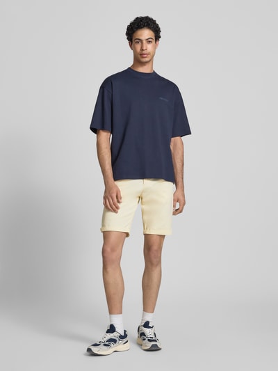 JACK & JONES Straight Fit Shorts mit Eingrifftaschen Modell 'Bowie' Hellgelb 1
