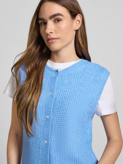 s.Oliver RED LABEL Regular fit spencer met alpaca Lichtblauw - 3