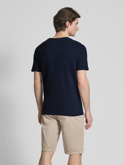 MCNEAL T-shirt met geribde ronde hals Donkerblauw - 5