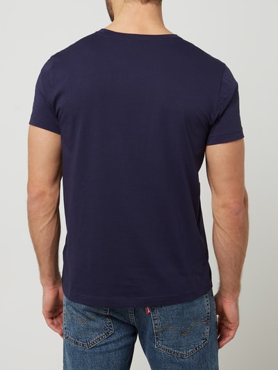 Gant T-Shirt aus Baumwolle Marine 5