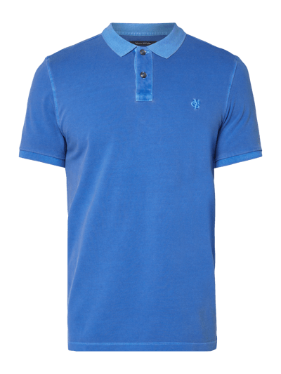 Marc O'Polo Poloshirt met geborduurd logo Oceaanblauw - 2